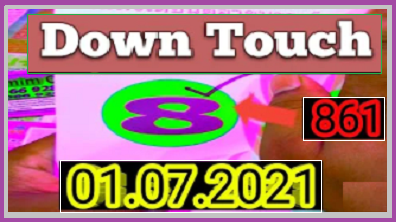 Thai Lotto Down Touch Non Miss Open 1/7/2021 Result Cut Set Game