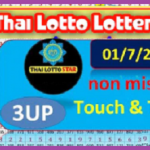 Thai Lotto Lottery Tips Open Digit 3up Non Miss Touch & Total 1-7-2021