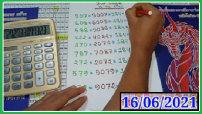 Thailand Lottery 3up Total Non Miss Digit 100% 16th June 2564