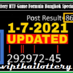 Thailand Lottery HTF Game Formula Bangkok Special Update 1/7/2564