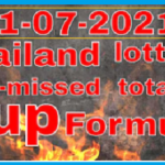 Thailand Lottery non-missed totals 3up formula 1st July 2564