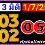 Thailand Lottery vip single set and jora Rotin 01/07/2564