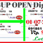 Thailand Lotto 3up direct set 1 July 2021 Open Digit pass thai route