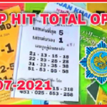 Thailand lottery total paper and 3up single digit open 1/7/2021