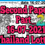 Thai Lotto 2nd Paper Bangkok Weekly Lottery Results July 16, 2564