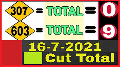 Thai lotto tips total non miss 100% total digit pass 16th July 2021