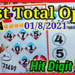 Thailand Lottery 3up Single Digit Open Today 1st August 2021