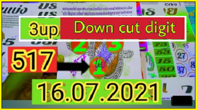 Thailand Lottery Sure Tips 16-07-2021 Down Cut Total Digit Non Miss