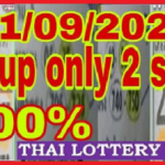 Thai Lotto 3up Direct Only 2 set game open 01-09-2021