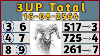 Thai lottery 3up Total Number 16-08-2021 Direct pass sure win