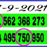 Thailand lottery 3up single set non miss paper 1st September 2564