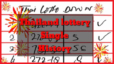Thailand lottery result today non-missed master single down 2021