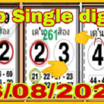 Thailand lotto single digit formula paper magazine pair tips 16.8.2021