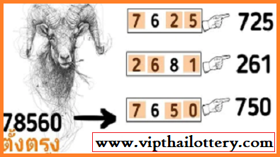 Thai Lottery single digit 3up and down non miss touch 17:01:2022