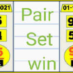 Thai lotto 3up Pair set Win Single Digit Open Tass 01-10-2021