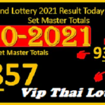 Thailand Lottery 01, Oct 2021 Result Today 3 Up Pair Set Master Totals