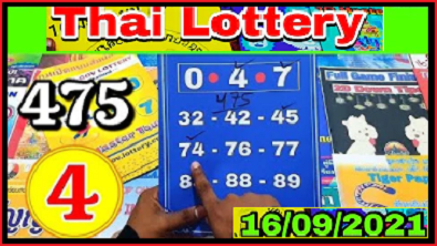 Thailand Lottery 3up Pair Open 16/09/2021 Rita Tips 100% sure win