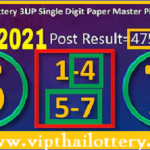 Thailand Lottery Rumble Single Digit Paper Master Pick 16-9-2021