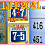 Thai lottery only one pair 3up set non miss game win 100% 01-11-2564