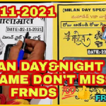 MILAN DAY 22-11-2021 free otc satta matka 100% Fix single Don't miss