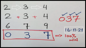 Thai Lottery Today 3up Direct set (3D) 16-11-2021