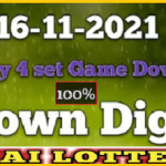 Thai Lotto HTF Digit only 4 set Game Down Touch Formula 16-11-64