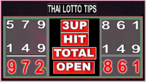 Thai Lotto Tips 3up Hit Total Open 100% Sure Win 1-12-2564