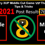 Thailand Lottery 3UP Middle Cut Game VIP Thai Lottery 1-12-2021