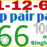 Thailand Lottery 3up Pair Pass Open Single Digit 01-12-2021