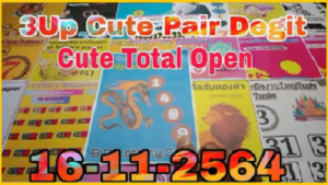 Thailand Lotto 3up Cut Pair Digit & Cut Total Open 16-11-2564