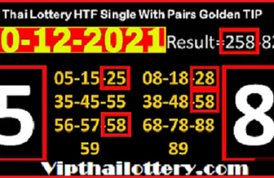 Thai Lottery HTF Single Pairs Golden TIP 99% Sure HTF Digit 16-12-2021