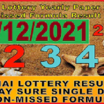 Thailand Government Lottery Non Miss Game 100% Single Digit 16/12/21