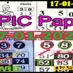 Thai Lottery 4pc First Paper Pair Win 17th January 2565