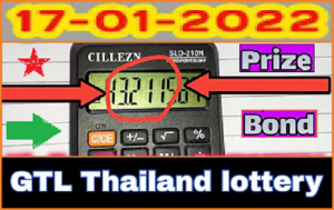 Thailand GTL Lottery Final Game Only 2 Forecast Prize Bond 17/01/2022