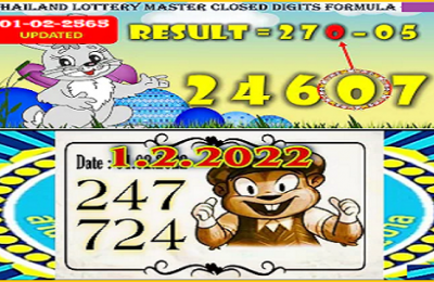 Thailand Lottery Middle Master Sets Closed Digits Formula 01-02-2565