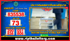 Thailand lotto 2022, 17th January Today Results 17-01-2565