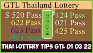 GTL Thailand Lottery Hints and Tips 1st March 2022