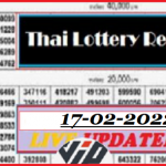 Thai Lottery 17th February 2022