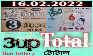 Thai Lotto Tips hit total non miss 100% winning digit pair 16-02-2022