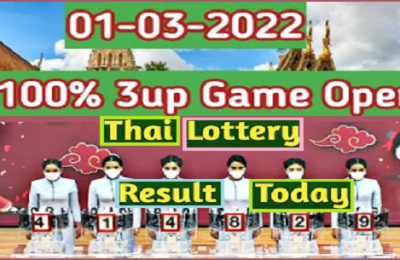 Thai lotto result today tips 3UP Full Game Open 100% 01-03-2022