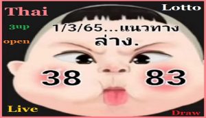 Thailand Lotto 3UP Single Digit With Sets Lucky Number 01-03-2022