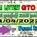 GLO Thailand Lottery Second Paper 1st April 2022 Draw Result