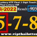 Thai Lottery HTF Final 3D Digit Touch Result Today VIP 01-4-2022