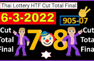 Thai Lottey HTF Cut Total Final Game Last Chance 16th March 2565