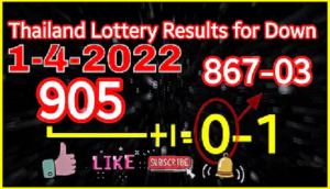 Thai lottery result down set tricks non miss hit total open 01-04-2022