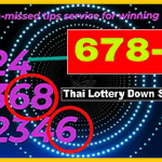 Thai Lottery Today 3d Pass Number Direct Hit 01 November 2024