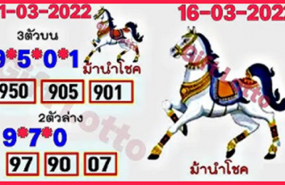 Thailand Gift Lotto Results Down Set Total Win Pair 16-03-2565
