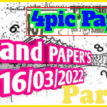 Thailand Lottery 4pic Seceond Papers Part 2 16-03-2565