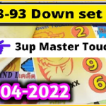 Thailand Lottery Down Touch Pair Result Today Set Game 01-04-2022