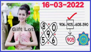 Thailand lottery 3up down set 16-03-2565